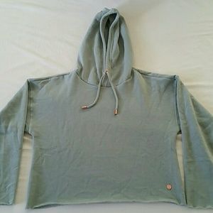 Sports Luxe Cropped Hoodie